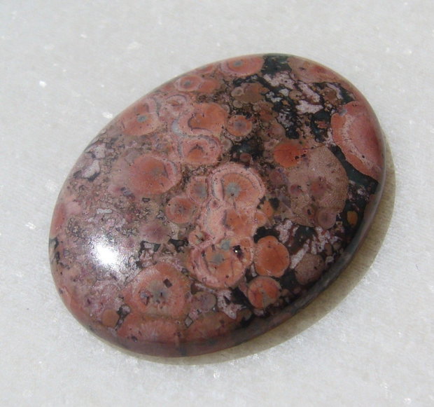 Popee jasper (INDIA - lucrat manual) cabochon aprox 41x30x6.4 mm