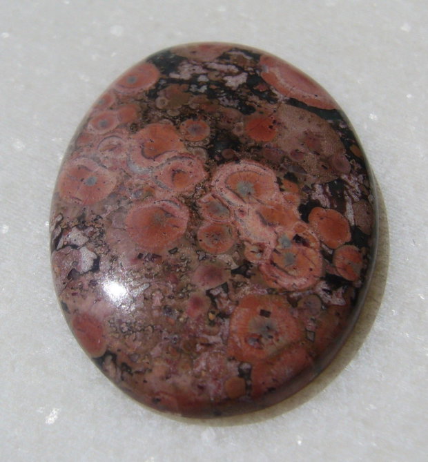 Popee jasper (INDIA - lucrat manual) cabochon aprox 41x30x6.4 mm