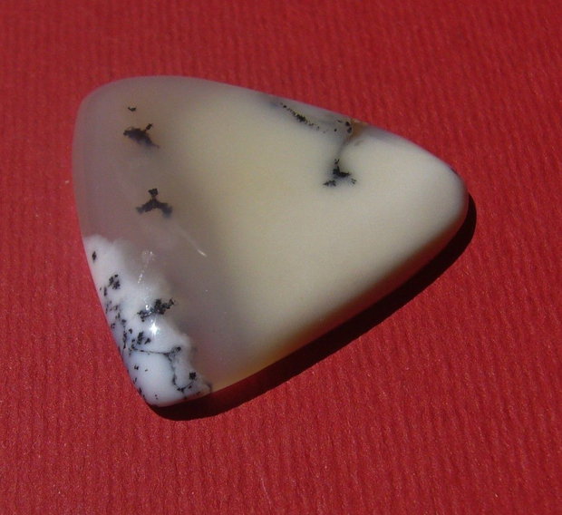 Opal dendritic cabochon aprox 28.5x28.5x4.5 mm