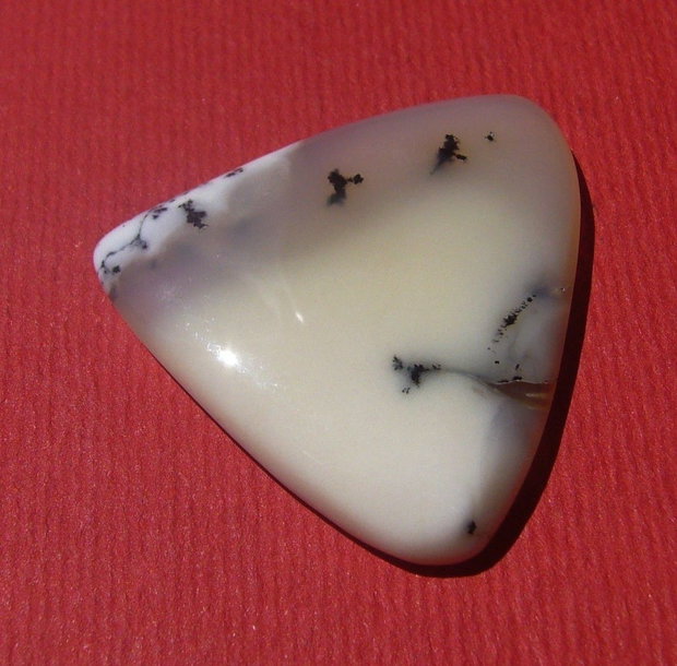 Opal dendritic cabochon aprox 28.5x28.5x4.5 mm