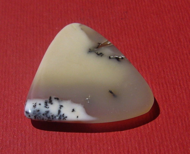 Opal dendritic cabochon aprox 28.5x28.5x4.5 mm