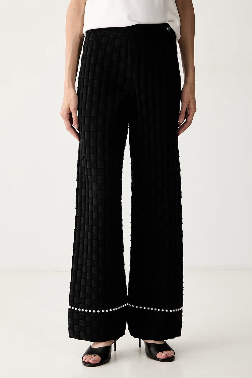 Karl Lagerfeld pantaloni pentru femei cu vâscoză
