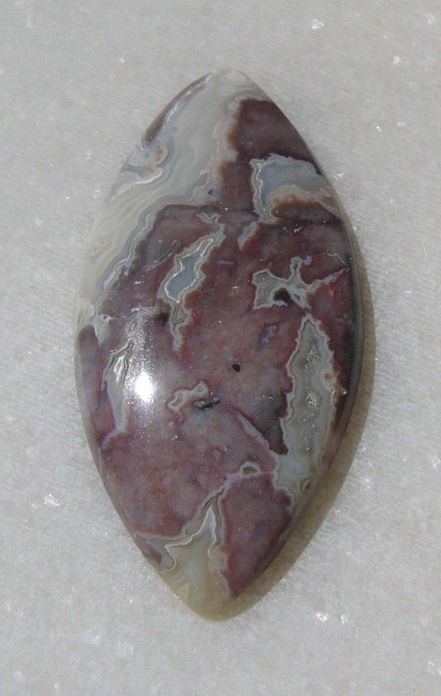 Crazy lace agata cabochon aprox 41.5x20x4.5 mm