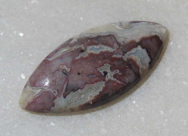 Crazy lace agata cabochon aprox 41.5x20x4.5 mm