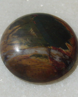 Picasso jasper cabochon aprox 30x7 mm