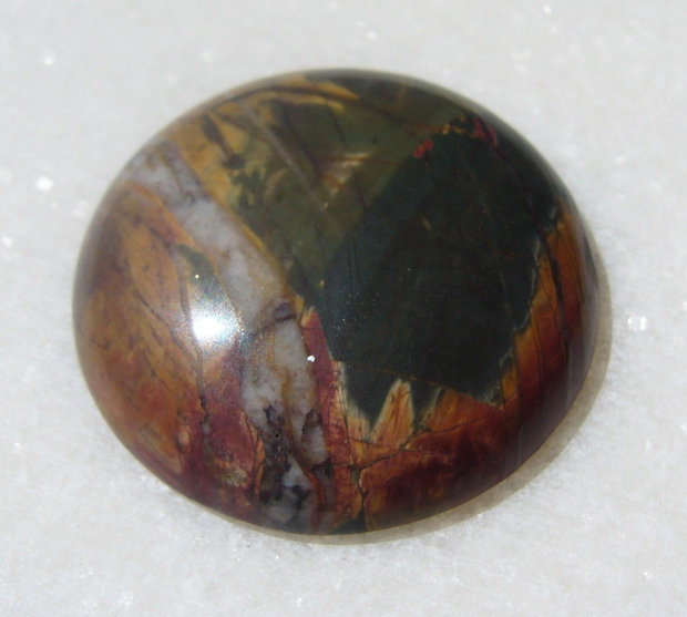 Picasso jasper cabochon aprox 30x7 mm