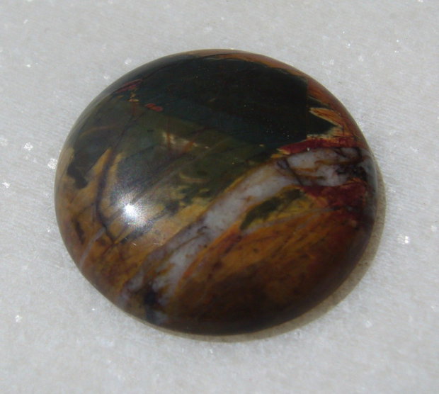 Picasso jasper cabochon aprox 30x7 mm