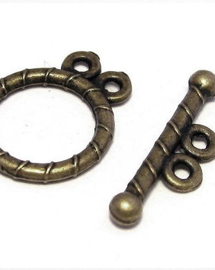 Inchizatoare toggle, bronz, 15.5x12 mm