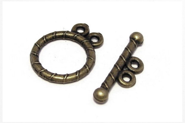Inchizatoare toggle, bronz, 15.5x12 mm