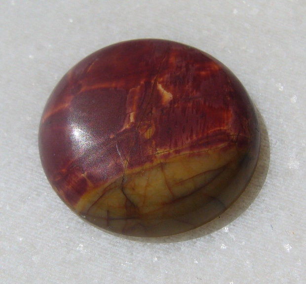 Picasso jasper cabochon aprox 25x6.5 mm