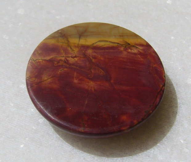 Picasso jasper cabochon aprox 25x6.5 mm
