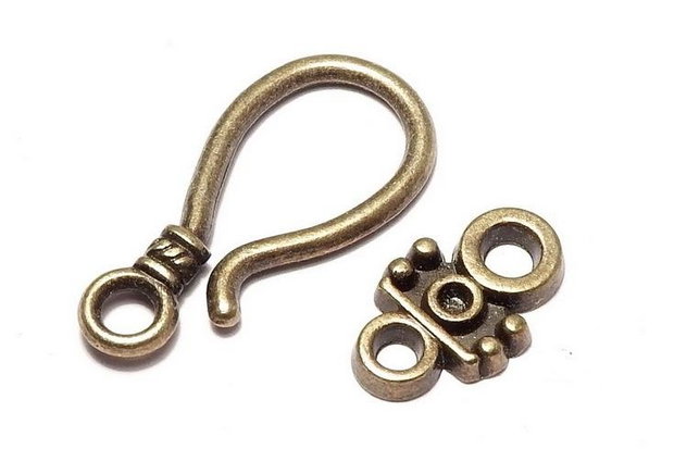 Inchizatoare carlig, bronz, 24x11 mm