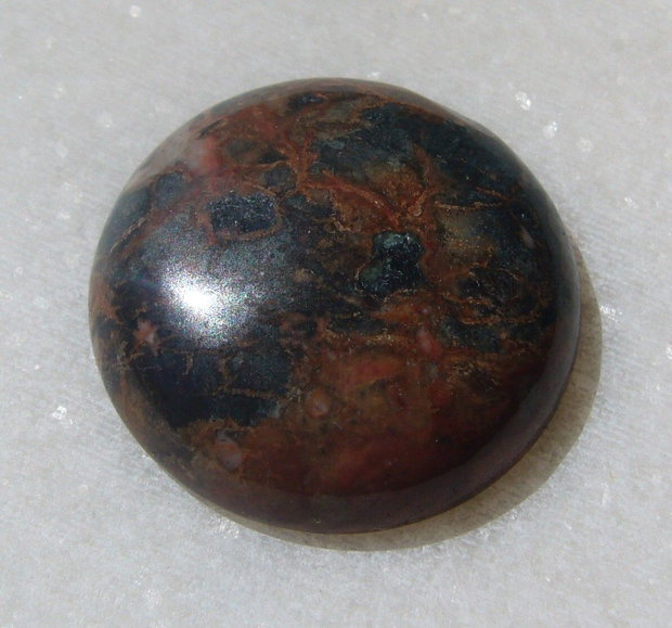 Picasso jasper cabochon aprox 25x7 mm