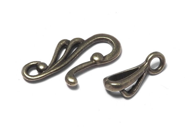 Inchizatoare carlig, bronz, 25x12 mm
