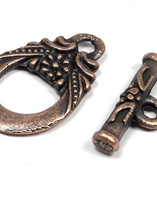 Inchizatoare toggle, cupru, 19x11 mm