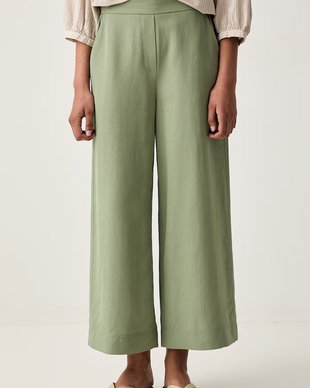Marc O'Polo pantaloni wide leg pentru femei cu in