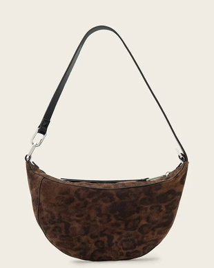 AllSaints hobo bag pentru femei din piele întoarsă LUNA