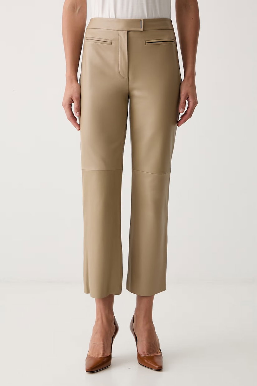 BOSS pantaloni pentru femei din piele Simary