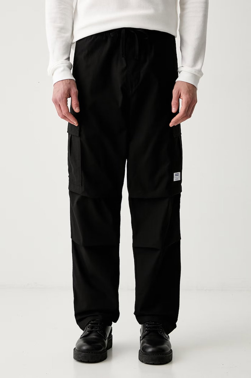 HUGO Blue pantaloni cargo pentru bărbați din bumbac Gadic242