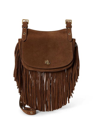 Lauren Ralph Lauren geantă crossbody pentru femei din piele întoarsă