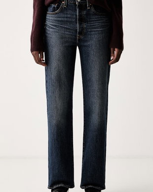 Levi's blugi straight pentru femei RIBCAGE FULL LENGTH