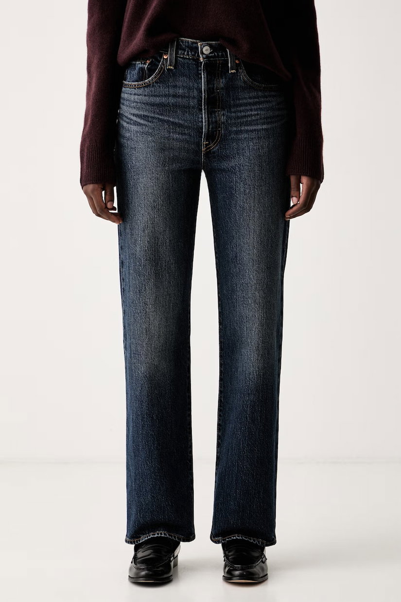 Levi's blugi straight pentru femei RIBCAGE FULL LENGTH