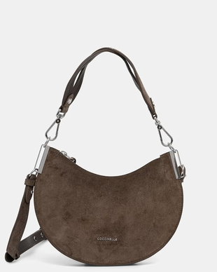 Coccinelle geantă crossbody pentru femei din piele întoarsă