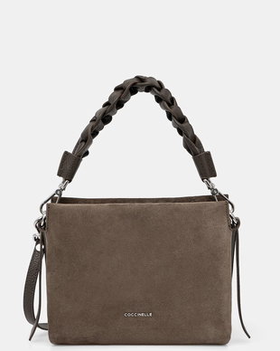 Coccinelle geantă crossbody pentru femei din piele întoarsă