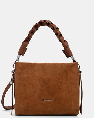 Coccinelle geantă crossbody pentru femei din piele întoarsă