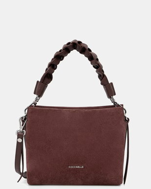 Coccinelle geantă crossbody pentru femei din piele întoarsă