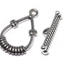 Inchizatoare toggle, argintiu antichizat, 25x14 mm