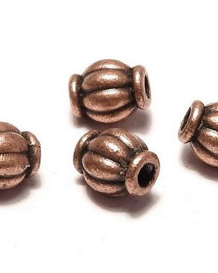 Distantier metalic, cupru, 4x4 mm