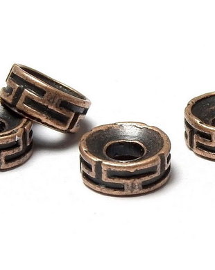 Distantier metalic, cupru, 7x3 mm