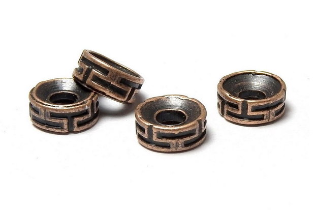 Distantier metalic, cupru, 7x3 mm