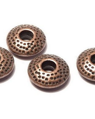 Distantier metalic, cupru, 8x3 mm