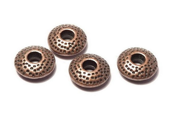 Distantier metalic, cupru, 8x3 mm