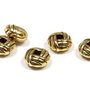 Distantier metalic, auriu antichizat, 6x3 mm