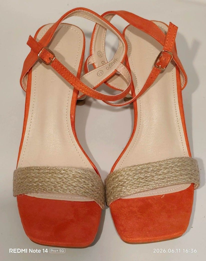Sandaleta materiale naturale  marine 40