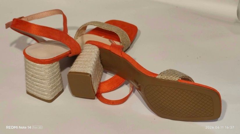 Sandaleta materiale naturale  marine 40