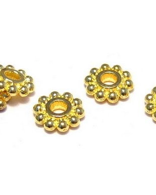 Distantier metalic, auriu, 4.5x1 mm