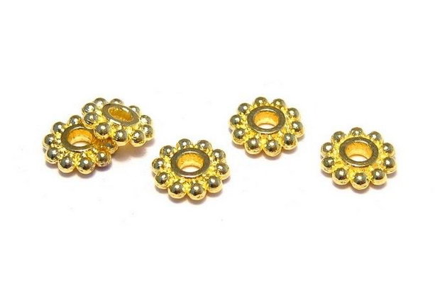 Distantier metalic, auriu, 4.5x1 mm