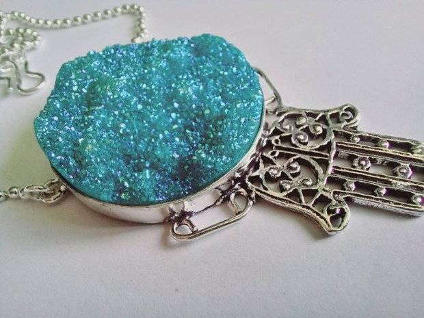 Blue Titanium Druzy