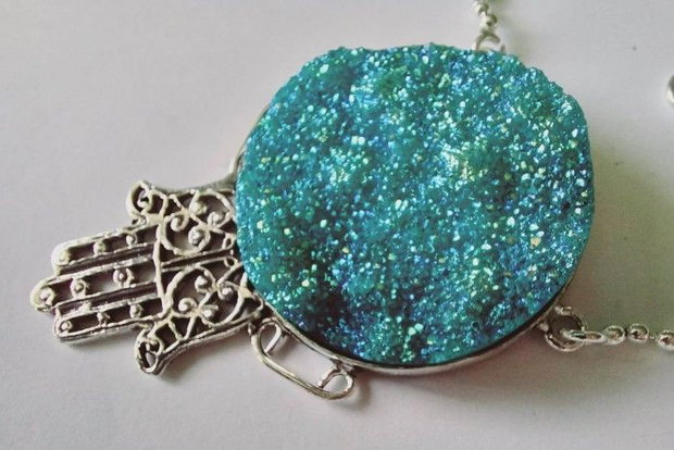 Blue Titanium Druzy