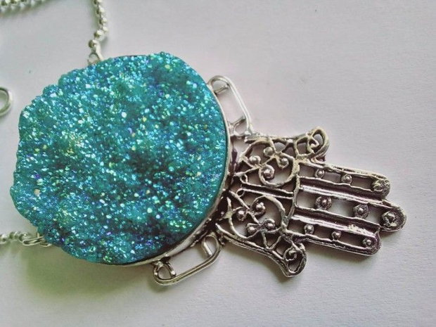 Blue Titanium Druzy