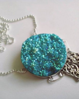 Blue Titanium Druzy