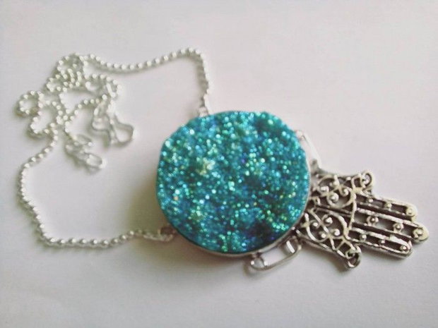 Blue Titanium Druzy
