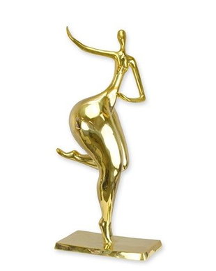 Dansatoare nud-statueta moderna din bronz