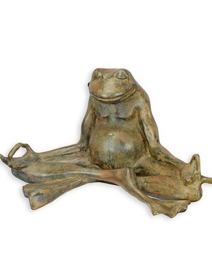 Broasca meditand-statueta din bronz