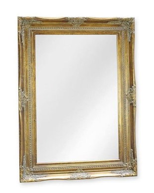 Oglinda monumentala din cristal cu o rama aurie