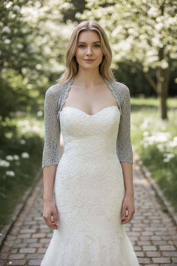Bolero Elegant de Vară din Viscoză și Lurex  Strălucire și Rafinament
